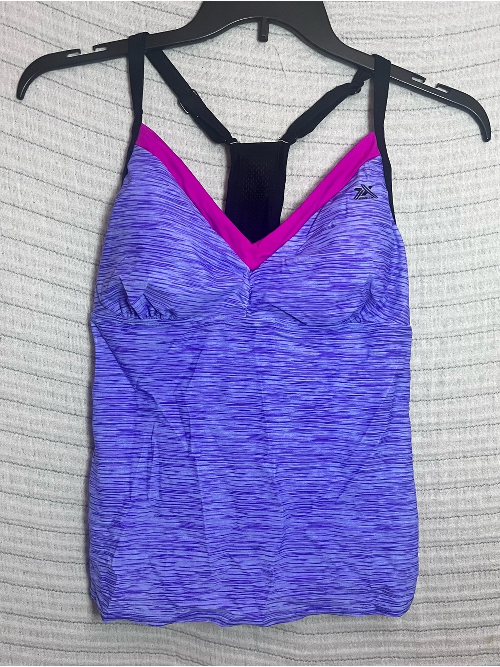 ZeroXposur Purple and Pink Tankini Top